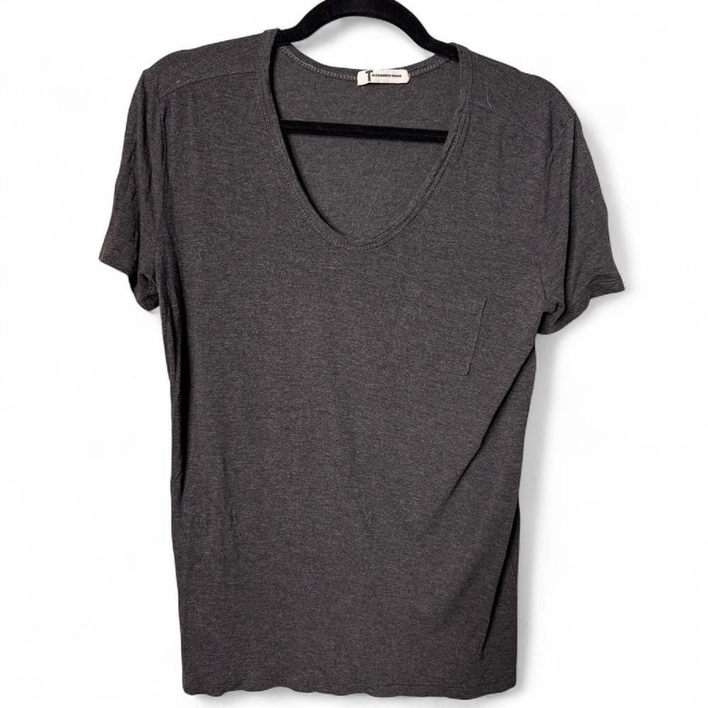 T by Alexander Wang Rayon short sleeve V-neck